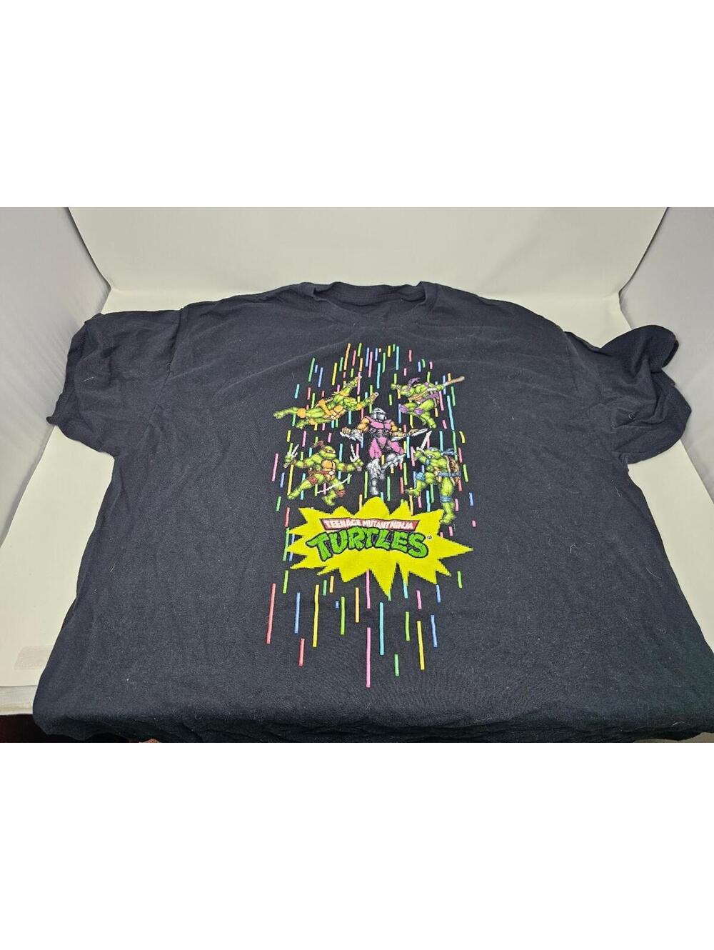 Teenage Mutant Ninja Turtles Men's XL Black Cotton T-Shirt Lootwear